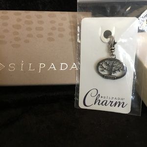 NWT Silpada Family Tree  .925 Sterling Silv Charm